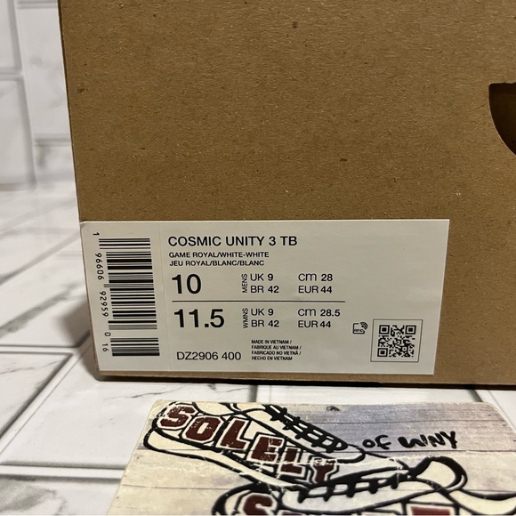 New Nike Cosmic Unity 3 TB Royal Blue White Basketball Shoes Mens Kobe KD Jordan - Picture 13 of 15